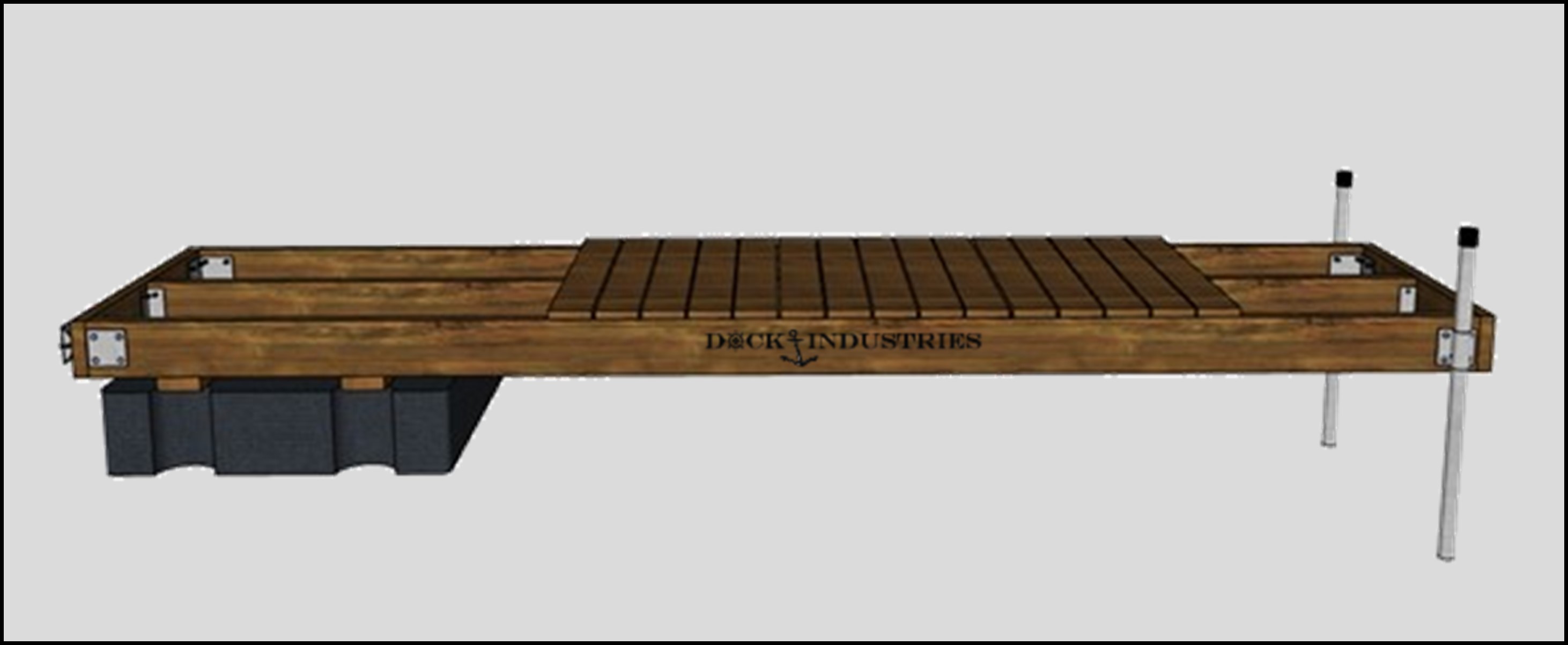 Ensemble de quai Semi-Flottant Résidentiel 4'x16'