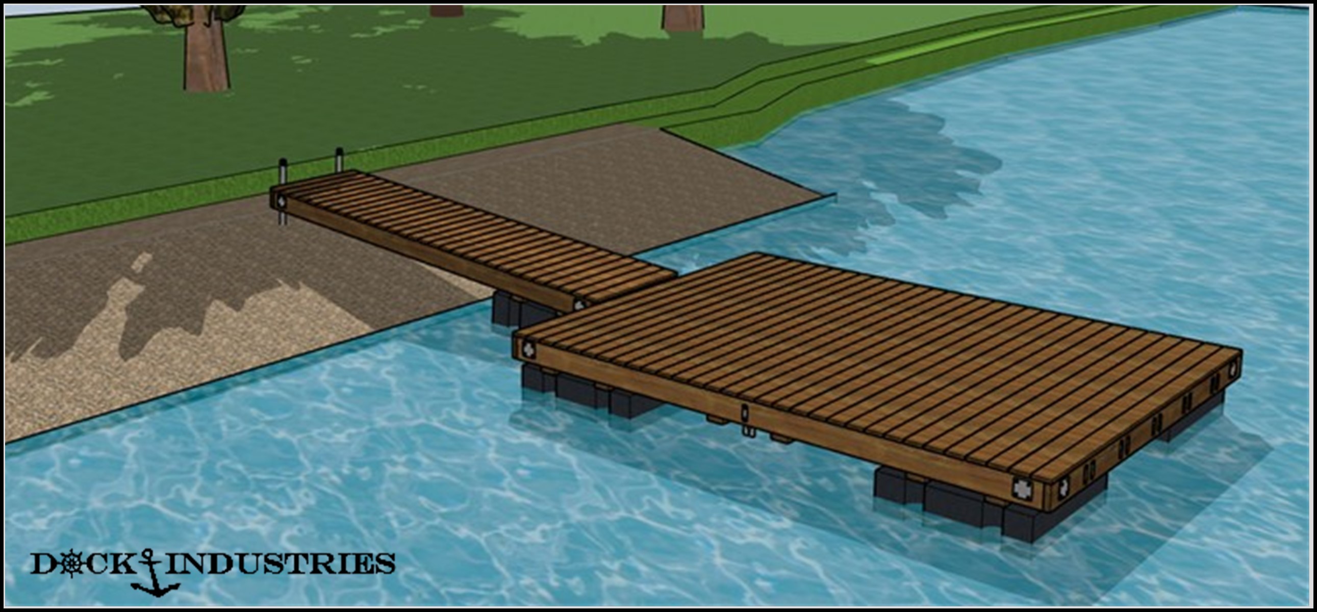 Docks kit 4'x16' SemiFloating & 12'x16' Floating Heavy Duty Docks