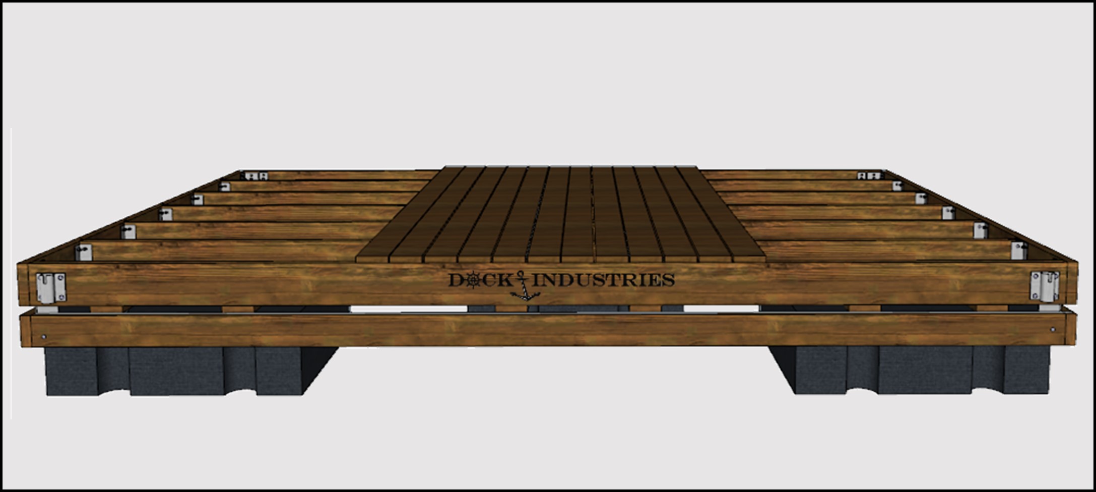 Ensemble de quai Commercial 12'x16' - Pour poteaux