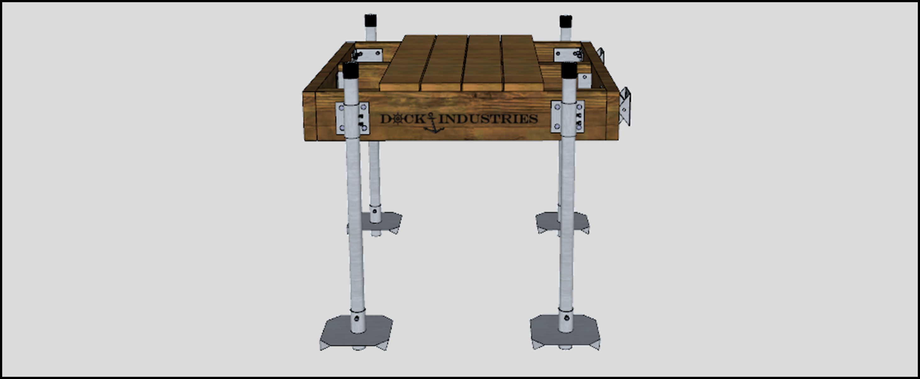 4' Residential fixed dock kit