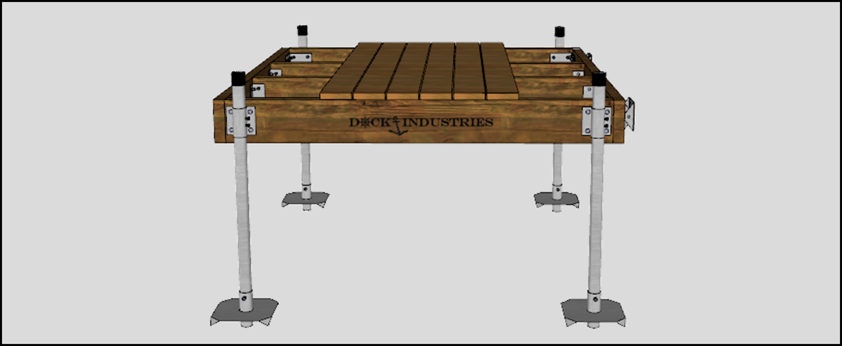 6' Residential fixed dock kit